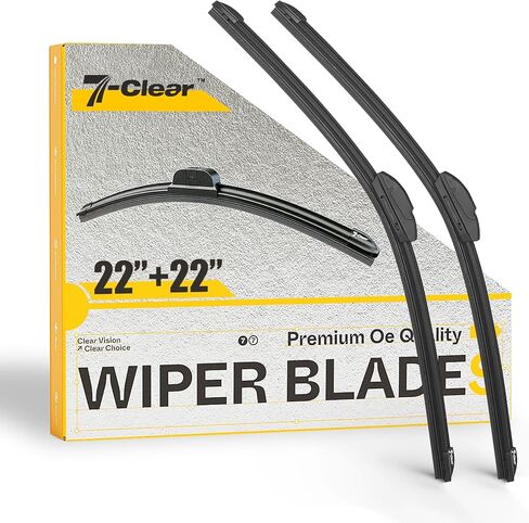 22"+22" Windshield Wiper Blades, OEM Quality Replacement Wipers, All-Season Aerodynamic Design, Fit for Ford F-150, Chevrolet Silverado 1500, GMC Sierra 1500, RAM 1500 (Pack of 2) in Saudi Arabia