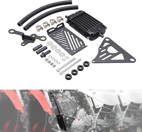 طقم مبرد زيت المحرك NICECNC متوافق مع Honda XR650L 1993-2025، مشعاع ألومنيوم مع طلاء مضاد للتآكل، ترقية تبريد عالية الأداء لمبرد زيت الدراجات النارية in Saudi Arabia