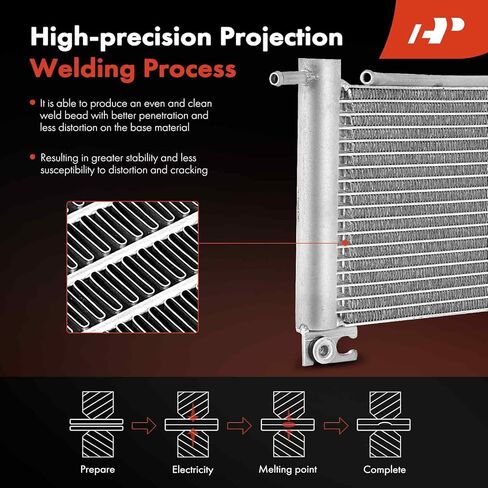 A-Premium Transmission Oil Cooler Compatible with Toyota Tundra 2004-2006, Sequoia 2001-2007, 4.0L 4.7L Replace# 3291034010, 3291034020 in Saudi Arabia