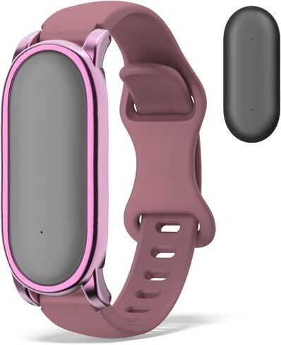 Wristband Adjustable Soft Silicone with PC Bumper Compatible with Plaud NotePin & Plaud NotePin S (2025) (Black) in Kuwait