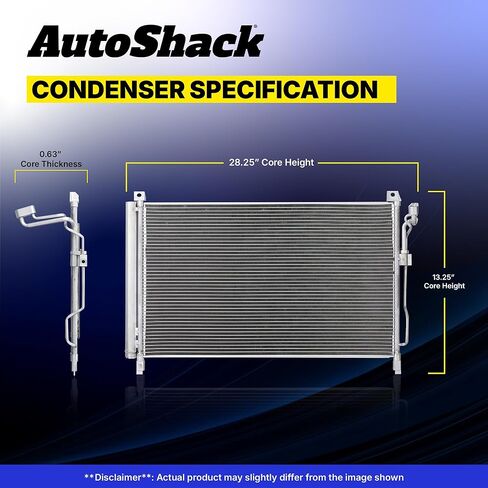 AutoShack Air Conditioning A/C Condenser Replacement for 2009-2018 Toyota Corolla 2009-2014 Toyota Matrix 1-PC in Saudi Arabia