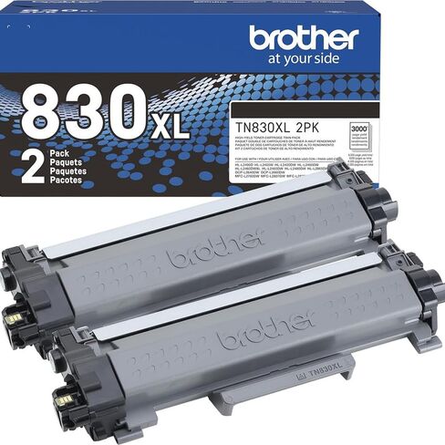 مجموعة طابعة ليزر Brother DCPL2640DW لاسلكية مدمجة أحادية اللون ومتعددة الوظائف، حبر عالي الإنتاجية، حزمة مزدوجة سوداء (3000 صفحة/خرطوشة) in Saudi Arabia