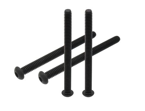 LBY 12pcs (1/4-20 × 3'') Socket Head Cap Screws, Hex Socket Button Head Cap Nuts, 10.9 Grade Alloy Steel (Black) in Kuwait