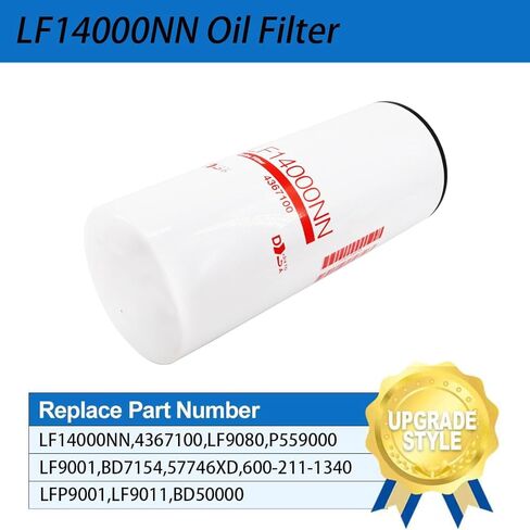 LF14000NN Oil Filter FF5776 Fuel Filter FS19765 Fuel Filter Replace 4367100 LF9080 P559000 2893612 P555776 5599456 PF9814 FH23474 FH23475 Compatible with ISX ISM QSX QSM QST X15 M11 in Saudi Arabia