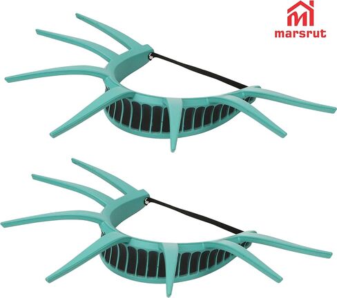 2Pcs Statue of Liberty Crown Headband, 7‑Spike Teal Tiara Hat Headpiece, One‑Size Costume Accessories, Adjustable Strap for USA Patriotic American Cosplay, Themed Parties, Halloween Event, Souvenir in Saudi Arabia