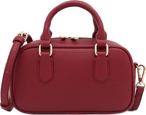 FashionPuzzle Mini PU Leather Satchel Purse Top Handle Crossbody Bag in Kuwait