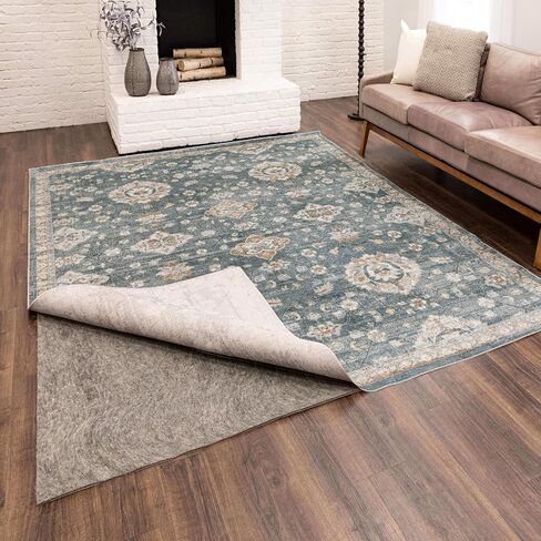 Premium 8' x 10' - 1/4" Rug Pad Gripper - Felt Cushion + Rubber Non-Slip Grip - Adds Comfort Underfoot and Flooring Protection in Saudi Arabia