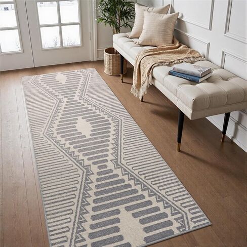 Boho Beige 5x7 Area Rugs Textured Tufted Rugs for Living Room Bedroom Nursery Rug-Carpet Washable Brown Neutral Modern Aztec Rug in Saudi Arabia
