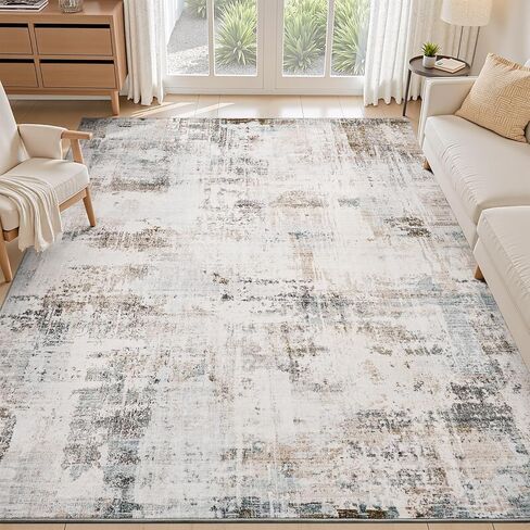 Boho Beige 5x7 Area Rugs Textured Tufted Rugs for Living Room Bedroom Nursery Rug-Carpet Washable Brown Neutral Modern Aztec Rug in Saudi Arabia
