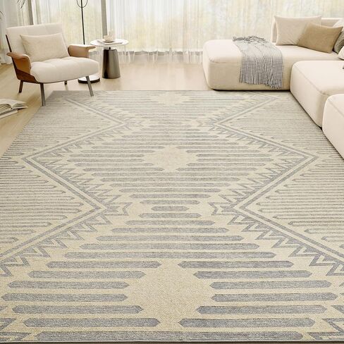 Boho Beige 5x7 Area Rugs Textured Tufted Rugs for Living Room Bedroom Nursery Rug-Carpet Washable Brown Neutral Modern Aztec Rug in Saudi Arabia