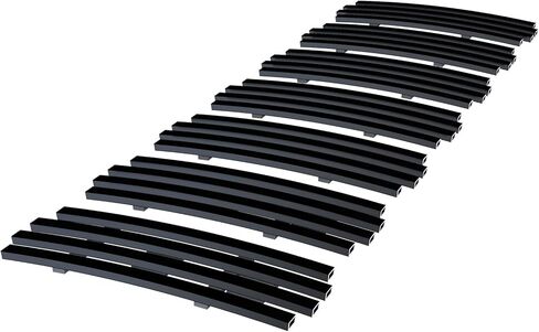 APS Compatible with Hummer H3 2006-2010 & 09-10 H3T Main Upper Stainless Steel Black 8x6 Vertical Billet Front Grill Grille Insert C66458J in Saudi Arabia
