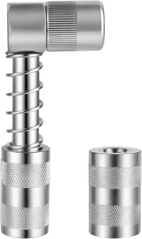 محول مقرنة الشحوم 90 درجة، طرف مسدس الشحوم ذو الزاوية اليمنى من الفولاذ المقاوم للصدأ المتين للمساحات الضيقة، متوافق مع قارنات الشحوم القياسية وتجهيزات زيرك للسيارة ومزرعة الشاحنات والاستخدام الصناعي in Kuwait