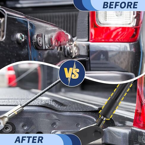 مجموعة مساعدة الباب الخلفي لسيارة شيفروليه كولورادو لسيارة جي إم سي كانيون 2023-2025 رافعة شاحنة خفيفة لنقل السلع مجموعة مساعدة للباب الخلفي دعامة دعم الرفع in Kuwait