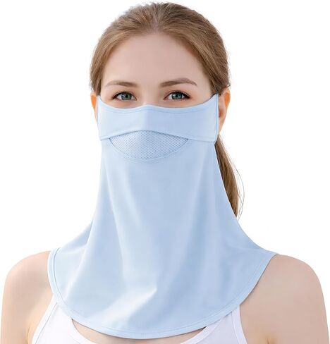 UPF 50+ Full Face Sun Protection Mask for Women with Neck Coverage, Driving, Gardening, Golf & Outdoor Activities in Saudi Arabia