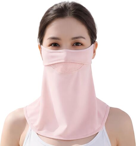 UPF 50+ Full Face Sun Protection Mask for Women with Neck Coverage, Driving, Gardening, Golf & Outdoor Activities in Saudi Arabia