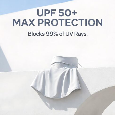 UPF 50+ Full Face Sun Protection Mask for Women with Neck Coverage, Driving, Gardening, Golf & Outdoor Activities in Saudi Arabia