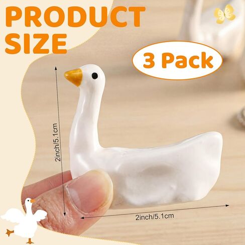 Fumete 3 Pcs Silly Goose Ring Holder for Jewelry, Entryway Table Kawaii Nightstand Decor, Cute Silly Goose Ring Dish for Rings Earrings Bracelets Necklace Organizer, Engagement, Wedding, Birthday Gift in Saudi Arabia