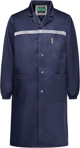 معاطف المختبر للرجال ورشة عمل DIY معطف ميكانيكي الفنان كم طويل رسام سموك الطلاب معطف المختبر in Kuwait