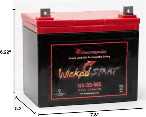 FOR YAMAHA (2021, 2022, 2023) YXE10 WOLVERINE RMAX2 / YXF10 WOLVERINE RMAX4 REPLACEMENT SEALED BATTERY U1-35 400+ CCA'S in Saudi Arabia