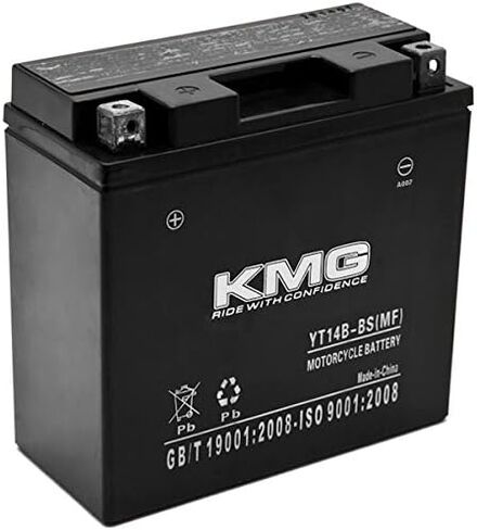KMG YT14B-BS Sealed Maintenance Free 12V Battery High Performance SMF OEM Replacement Powersport Motorcycle ATV Scooter Snowmobile Watercraft in Saudi Arabia