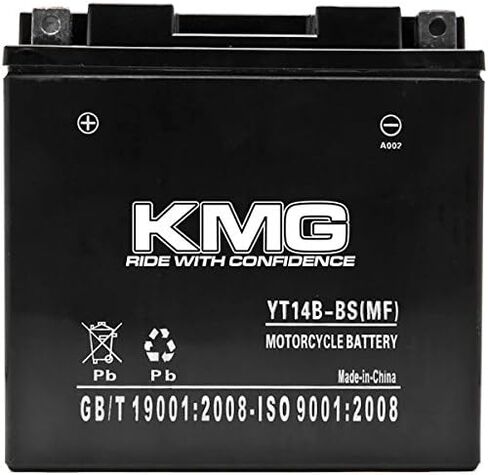 KMG YT14B-BS Sealed Maintenance Free 12V Battery High Performance SMF OEM Replacement Powersport Motorcycle ATV Scooter Snowmobile Watercraft in Saudi Arabia