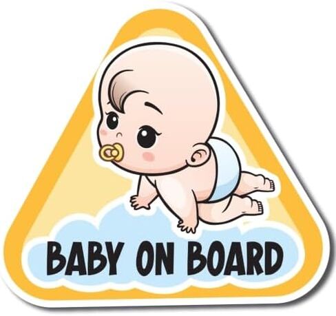 ملصق مغناطيسي للسيارة Magnet Me Up Little Prince Baby On Board متين، 5 بوصات، أزرق، مقاوم للطقس، علامة أمان لطيفة للطفل على السيارة، مغناطيس ممتص للصدمات، طفل على الطريق السريع، صنع في الولايات المتحدة الأمريكية in Kuwait
