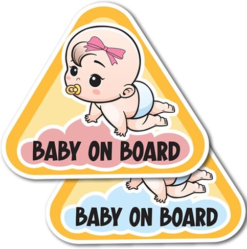 ملصق مغناطيسي للسيارة Magnet Me Up Little Prince Baby On Board متين، 5 بوصات، أزرق، مقاوم للطقس، علامة أمان لطيفة للطفل على السيارة، مغناطيس ممتص للصدمات، طفل على الطريق السريع، صنع في الولايات المتحدة الأمريكية in Kuwait