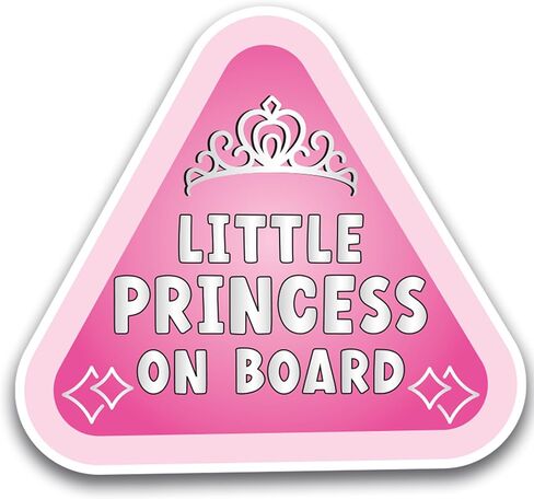 ملصق مغناطيسي للسيارة Magnet Me Up Little Prince Baby On Board متين، 5 بوصات، أزرق، مقاوم للطقس، علامة أمان لطيفة للطفل على السيارة، مغناطيس ممتص للصدمات، طفل على الطريق السريع، صنع في الولايات المتحدة الأمريكية in Kuwait
