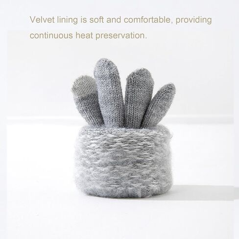 4 Pairs Winter Gloves for Women Men, Warm Knit Gloves Touchscreen Gloves Texting Gloves with Elastic Cuff in Saudi Arabia