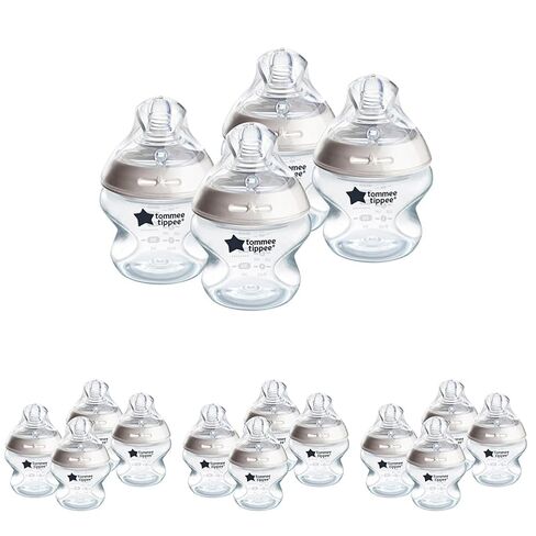 Tommee Tippee Natural Start Newborn Baby Bottles, 5 oz with Slow Flow Breast-Like Nipples for A Natural Latch, Self-Sterilizing and BPA Free, Cowboy Theme, Pack of 2 in Saudi Arabia