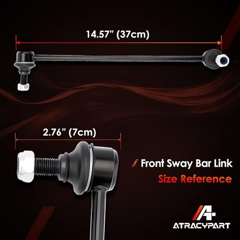 K80478 2Pcs Front Sway Bar Stabilizer End Links Zinc-Nickel Alloy Suspension Kit, Compatible With 06-18 A3 Q3 TT Quattro, 06-19 VW R32 CC Eos GTI Golf Jetta Beetle Rabbit Tiguan Passat in Saudi Arabia