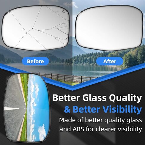 Driver Side Mirror Replacement for Honda CR-V CRV 2023 2024 2025, HR-V HRV 2023 2024 2025 - Left Side Mirror Glass, Rear View Mirrors Glass with Power Heated in Saudi Arabia