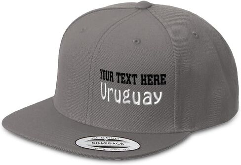 Speedy Pros Snapback Hat for Men Flat Brim Hats Uruguay Uruguayan South America Spanish Embroidered Flat Bill Hat in Saudi Arabia
