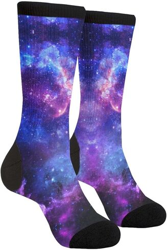 جوارب Giinly Galaxy Stars Constellation Astronomy Socks الجدة المضحكة للطاقم، هدايا مجنونة للرجال والنساء in Kuwait