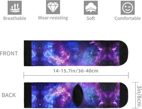 جوارب Giinly Galaxy Stars Constellation Astronomy Socks الجدة المضحكة للطاقم، هدايا مجنونة للرجال والنساء in Kuwait