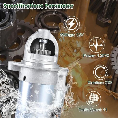 6974N Starter Motor Fits for Kia Optima 12-13 2.0L, for Optima 14-15 2.4L, Sportage, Forte, Forte Koup & Hyundai Sonata 11-14 2.0L, Tucson, Santa Fe Sport Replace# 361002G200 in Saudi Arabia