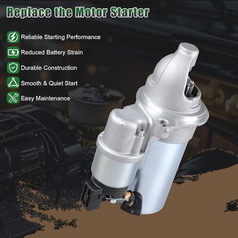 6974N Starter Motor Fits for Kia Optima 12-13 2.0L, for Optima 14-15 2.4L, Sportage, Forte, Forte Koup & Hyundai Sonata 11-14 2.0L, Tucson, Santa Fe Sport Replace# 361002G200 in Saudi Arabia