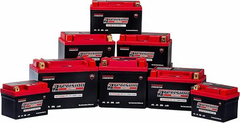 Precision HJTX9-FP Lithium-Ion Battery Replacement for Kawasaki 636CC ZX636-B,C Ninja ZX-6R, 2003-2017, 12 Volt 36 WH 180 CCA in Saudi Arabia