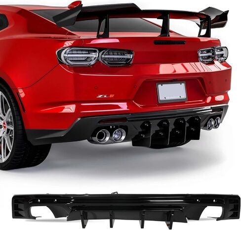 شفة ممتص الصدمات الخلفي متوافقة مع 2016-2024 Camaro LS LT1 LT SS (باستثناء طراز ZL1) كوبيه وموزع ناشر خلفي ببابين قابل للتحويل من ألياف الكربون in Saudi Arabia