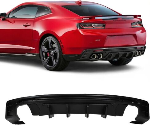 شفة ممتص الصدمات الخلفي متوافقة مع 2016-2024 Camaro LS LT1 LT SS (باستثناء طراز ZL1) كوبيه وموزع ناشر خلفي ببابين قابل للتحويل من ألياف الكربون in Kuwait