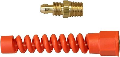 Coilhose Pneumatics PRM0504 تركيب بديل قابل لإعادة الاستخدام لخرطوم البولي يوريثين معرف 5/16 بوصة، MPT جامد، 1/4 بوصة in Saudi Arabia