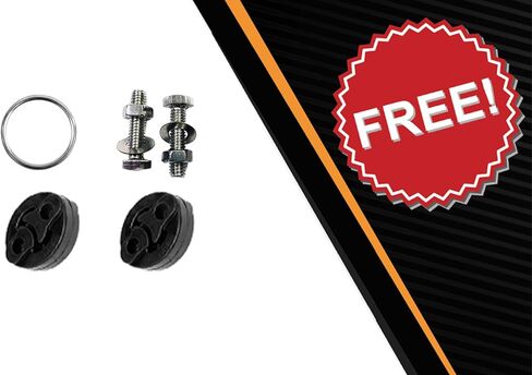 Northeastern Exhaust | Stainless Steel Exhaust Muffler Compatible for Nissan Versa 2012-2018 1.6L | Free Gasket, Hanger and Bolts & Nuts Included | Automotive Replacement Part in Saudi Arabia