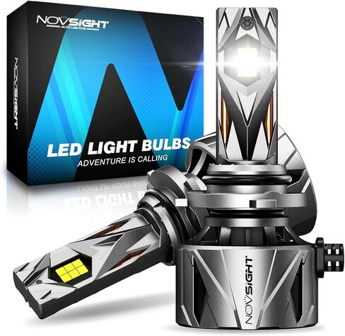NOVSIGHT H11 LED Fog Lights Bulbs - 55000 Lumens,100000 Hours Lifespan,6500K Cool White Light,Efficent Cooling System, Pack of 2 in Saudi Arabia