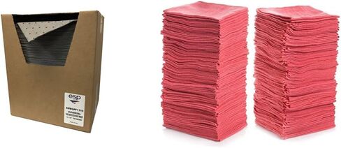 GFF-1310 مادة ماصة ثقيلة جدًا، سعة 12 جالونًا، بولي بروبيلين، وسادة رمادية (13 بوصة × 10 بوصة) 100/صندوق in Kuwait