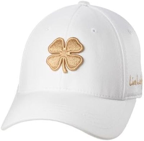 Black Clover Spring Luck Nugget S/M White Hat with Inca Gold HD Clover Patch in Saudi Arabia