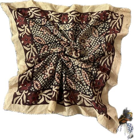 عصابة رأس بوهو شيك، باندانا مطبوعة بالأزهار، وشاح باندانا مصنوع يدويًا، غطاء رأس عصري، وشاح شمسي قطني وشاح رأس بوهيمي، باندانا عصرية للنساء in Kuwait