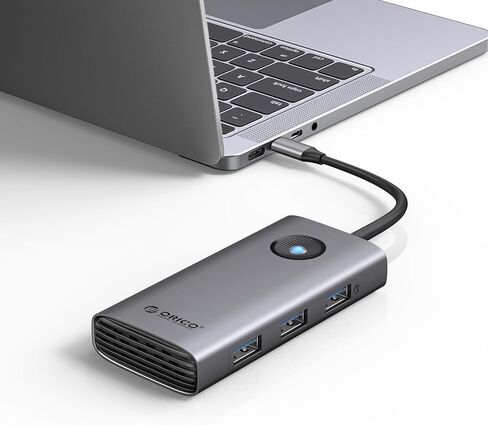 ORICO USB C Docking Station Dual Monitor, 8-in-1 USB C Hub with 2 HDMI 4K@60Hz Ports, 100W PD Charging, USB-A&C 3.0, SD/TF for Laptop MacBook Dell PW11-8PH in Saudi Arabia