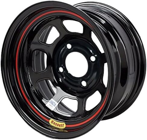 15x7 Wheel | DOT Street Legal - 15 x 7 in Rim | 3.000 in Backspace - 4x100 mm Bolt Pattern | Steel - Black Powder Coat | Each in Saudi Arabia