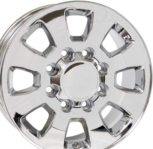 عجلات OE مقاس 18 بوصة CV75A تناسب طراز سييرا 2500/3500 8x165.1 18x8 كروم - هولاندر 5501 (1) in Saudi Arabia