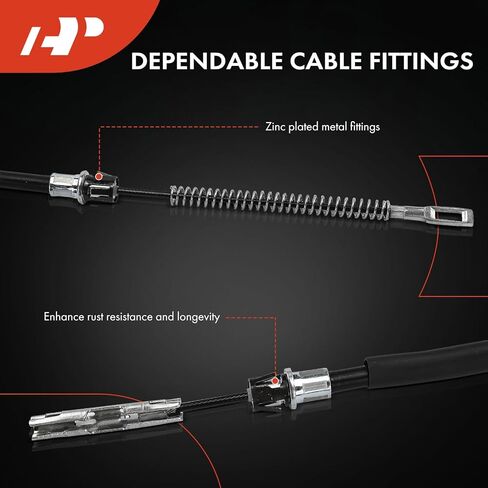 A-Premium Rear Driver Side Parking Brake Cable Assembly Compatible with Chevrolet, GMC and Isuzu Models: S10 1998-2004, Sonoma 1998-2004, Hombre 1998-2000 - Replace# 15052596, 15724594 in Saudi Arabia